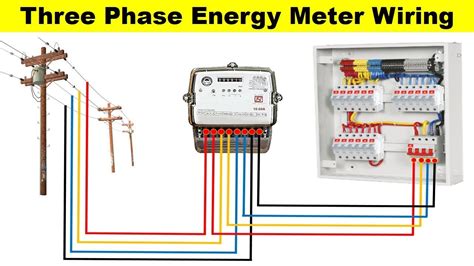 3 phase digital energy meter connection